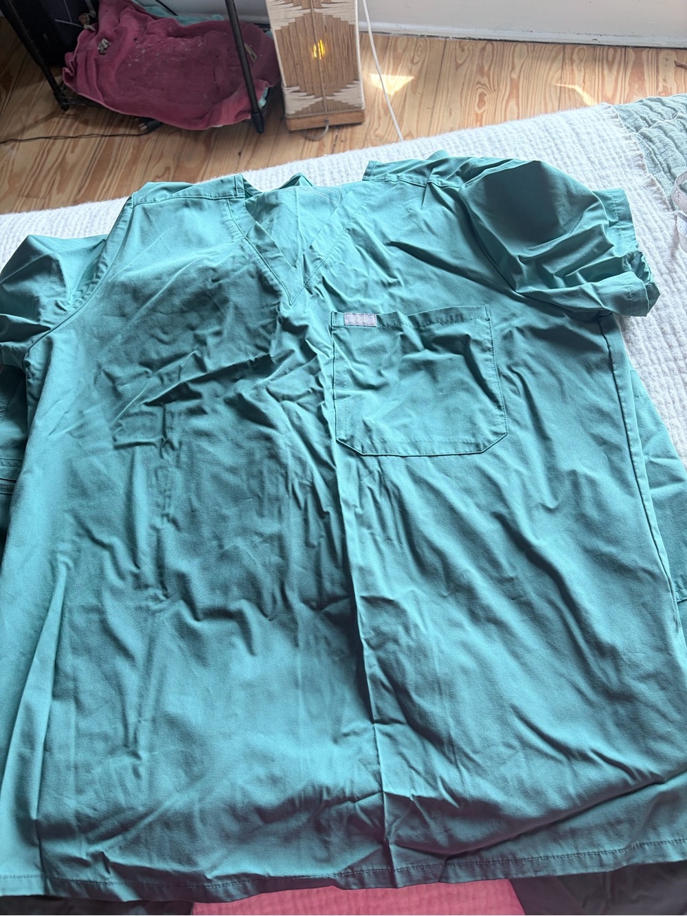 Figs women’s Teal Lightweight Medical Jacket